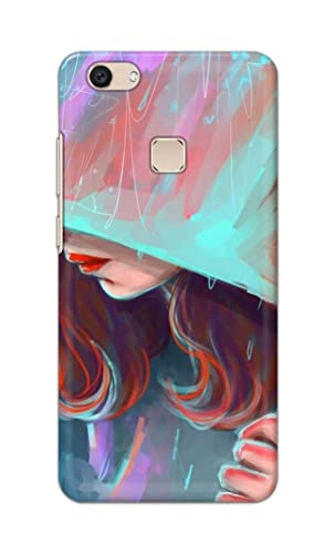 Image of PRINTFIDAA Pretty Woman Under The Umbrella Painting Printed Designer Hard Case for Vivo V7 Plus /Vivo Y79 / Vivo Z10 (5.99 inch) Back Cover -(e) RPM1007