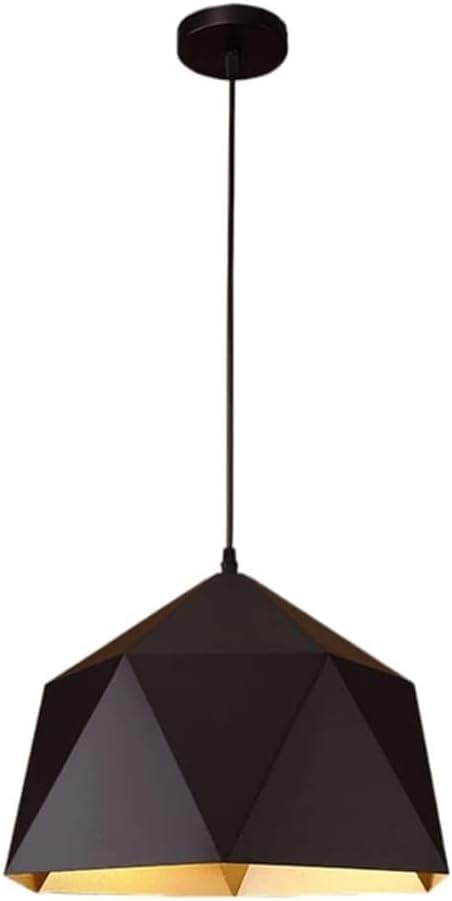 Suspension industrielle fer noir style luxueux sombre | Plafonnier vintage