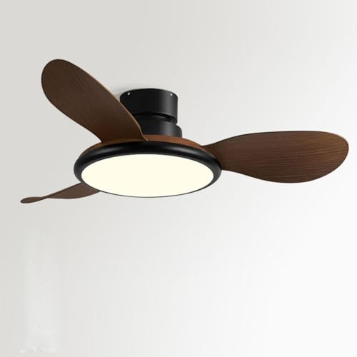 MQDLJSE Ventilador de Techo LED Moderno con Luces, Ventilador de Techo de 36 Pulgadas con Luces y Control Remoto silenciador, 3000k-6000k Regulable, Ventiladores de Techo empotrados para d
