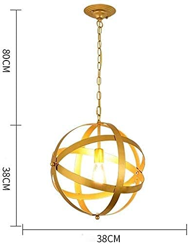 Lámpara pájaro jaula globo E27 decorativa para sala de estar y comedor retro industrial 7