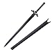 Handmade Anime Cosplay Props,Stainless Steel, Katana SAO Kirito Sword Real Metal-Night Sky