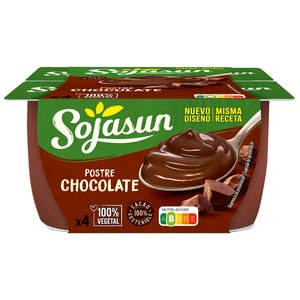 (PACK 4 Und.) 4X100gr. Especialidad de soja SOJASUN DIFERENTES SABORES (PRODUCTO REFRIGERADO) (CHOCOLATE)