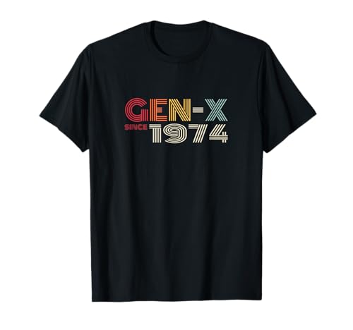 Photo de Gen-X depuis 1974 Look rétro vintage de la génération X T-Shirt