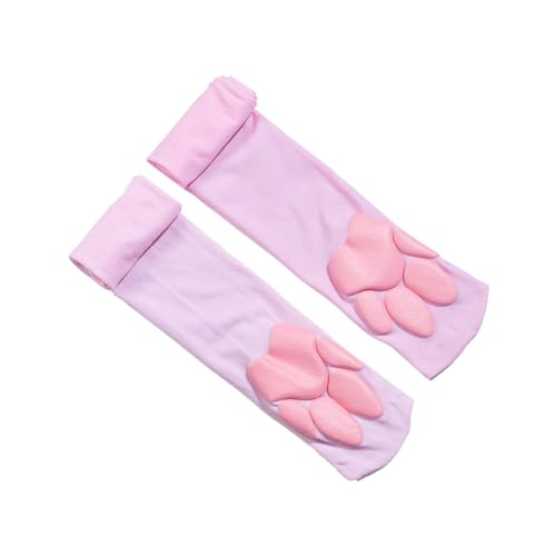 Socks,3D Pad Socks,Puffyed Pawpad Socks Cute Thigh High Socks for Girls kids Women Cosplay Over The Knee Stockings