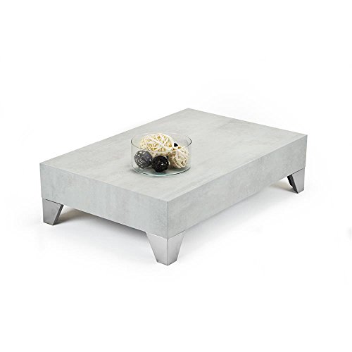 Mobili Fiver, Table Basse, Evolution 90, Béton, 90 x 60 x 24 cm, Made in Italy