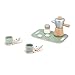 Janod - Italian Coffee - 13 FSC Wood Accessories - Imitation Toy - Children's Coffee Set - FSC Wooden Toy - From 2 Years, J06630, Small