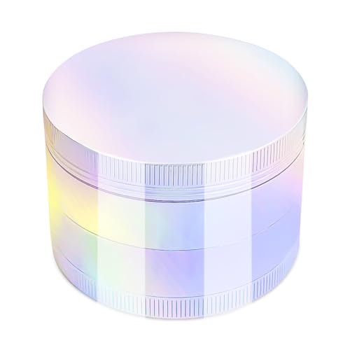 VRUPINZE 2.0 Inch Large Spice Grinder for Kitchen, White Rainbow