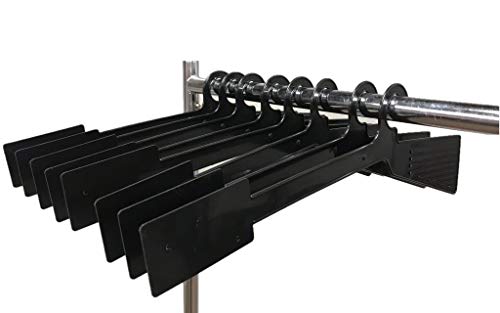 NAHANCO Extra-Long Stockroom Rail Divider with Straight Body, 21 ½” L - Black