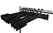NAHANCO Extra-Long Stockroom Rail Divider with Straight Body, 21 Â½â€ L - Black