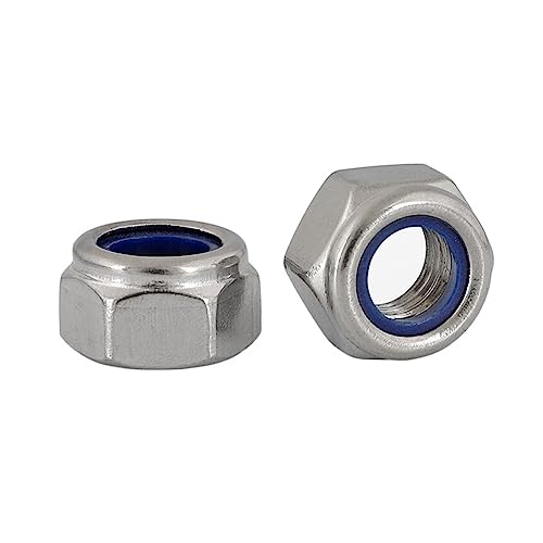 Ozxwl OZXWL Sechskant-Selbstsichernde Nylonmutter 5 Stück