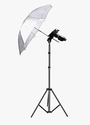 Boosty® Essential Kit for Photographers S2-Type Bracket Elinchrom S Mount Holder for Speedlite Flash Snoot Softbox Camera Flash/Bracket Holder Set of 3 (1 x S2 Bracket,1 x Light Stand, 1 x Umbrella)-image-40