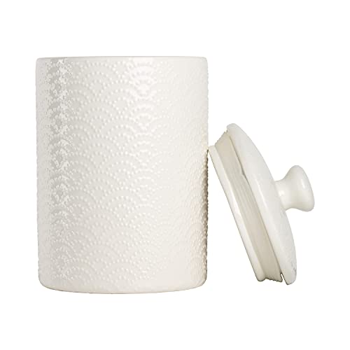 Image of 10 Strawberry Street CAN WHT Kitchen Canister Set, 3 Piece, Tide White