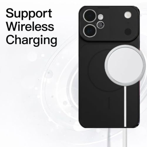 Image of Converter Case for iPhone 12 | Premium Protective Mag-Safe Cover | iPhone 17 Pro / iPhone17 Pro Max Series Style Design | in-Built Camera Guard | Wireless Charging Compatible (Black)