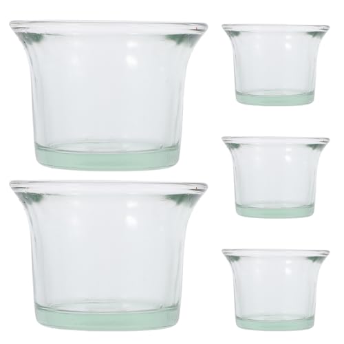 Evite plasticos rotos con vasos para comederos de aves de vidrio resistente KICHOUSE 2