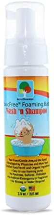 Raise Them Well Certified ToxicFree® Foaming Baby Wash N’ Shampoo. Guaranteed to Be 100% Free of Any Chemicals, Toxins, or Hormone Disruptors