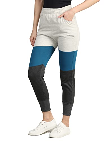 Image of CHKOKKO Women High Rise Gym Wear Sports Fitness Relaxed Track Pant