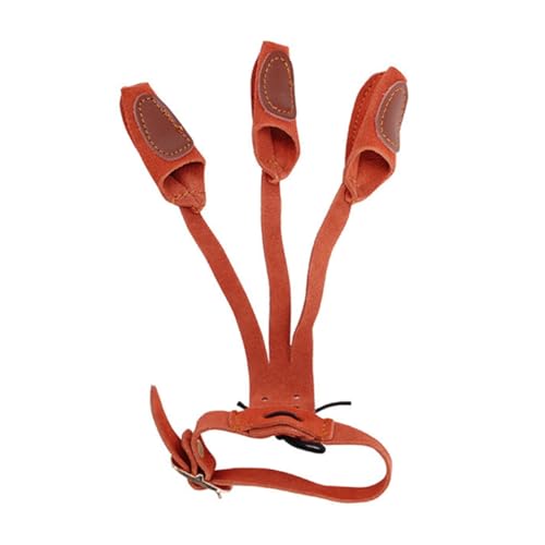Parliky Three Finger Archery Gloves for Recurve Lightweight Breathable Protection Gear with Buckle for Youth and Adult Shooters