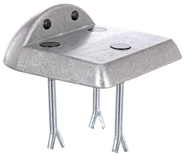 bima 971592 but do najazdów, odlew ciśnieniowy aluminiowy, 154 x 186 mm, 60 mm nad podłożem