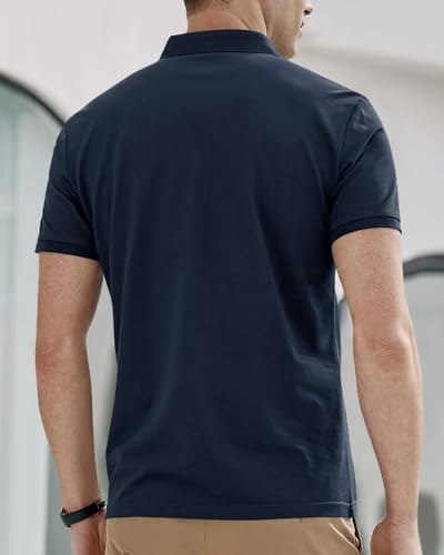 Image of Noble Monk Men's Cotton Blend Regular Fit Polo T-Shirt
