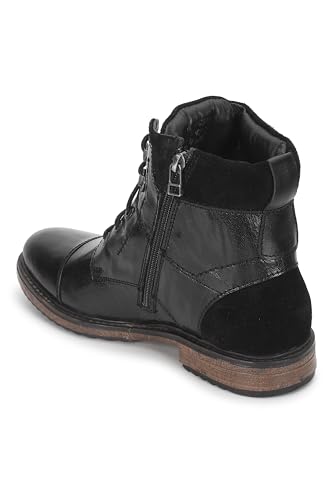 Image of Allen Cooper Genuine Leather Crumbled Comfortable Boots For Men