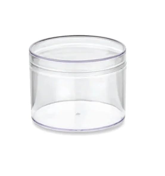 Plastic Navin Plast 12 Psc Transparent Round Dessert Container Fruit Ice Cream Holder Cookie Boxes Mille Crepe Cake Packaging Box N-50, Brown