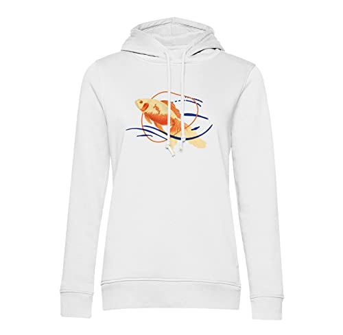 Sweat à capuche carpe poisson Koi cadeau idéal illustration ancienne