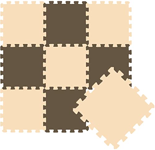 LittleTom 9 Tapis de Sol épais - Bébé et Enfant dès 0 Mois 30x30 Dalles Puzzle Carré en Mousse EVA