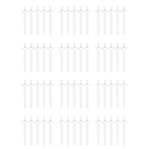 Liseng 60Pcs Nose Wax Stick Applicator Spatulas Plastic Nose Waxing Strips Nose Clean Eyebrows Nose Hair Removal