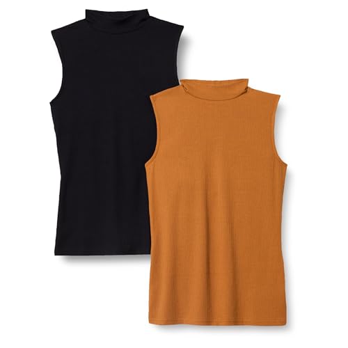 Amazon.com: Amazon Essentials Women's Cotton Modal Mock-Neck Slim