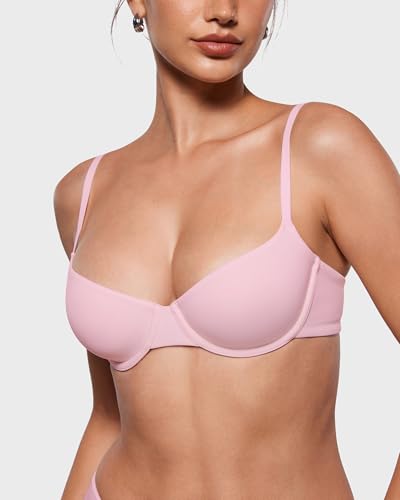 Image of INLYRIC Women's Unlined Balconette Bra Demi Underwire