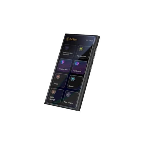 24six SOLO4 128GB Kosher MP3 Player Jewish Music and Shiurim (Black)