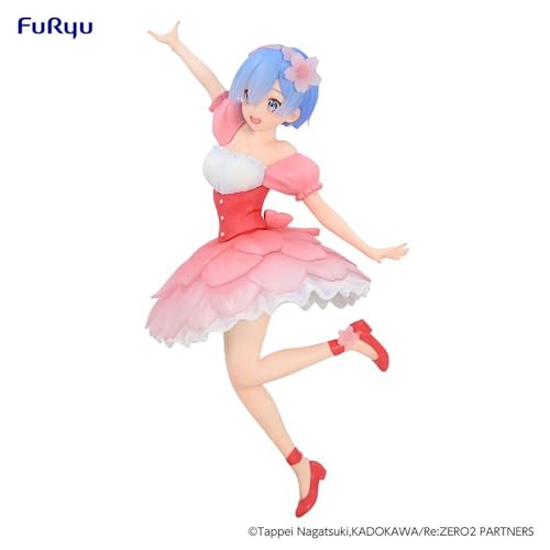 Furyu RE ZERO - Rem Cherry Blossoms - Statuette PVC Trio-Try-It 21cm, Pink - Image 2