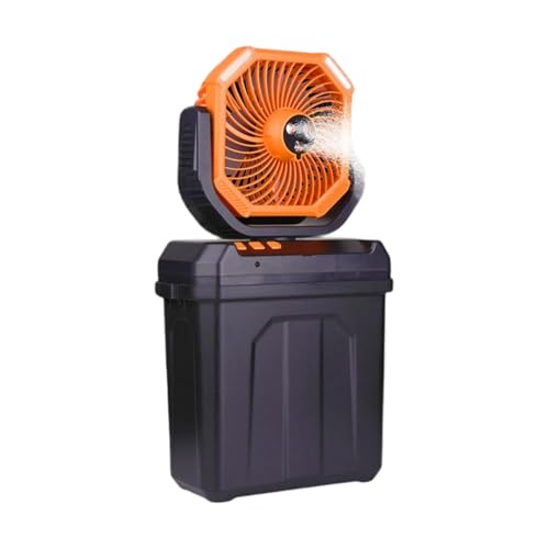 Ventilador de niebla portátil recargable para dormir fresco en el camping 6