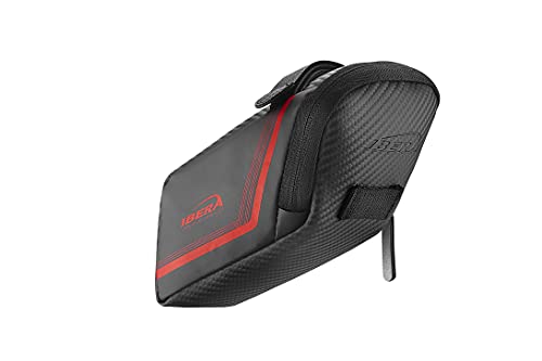 Spoke Folks Bolsa para sillín de bicicleta de carretera y otras bicicletas – SB16 (rojo, mediano)
