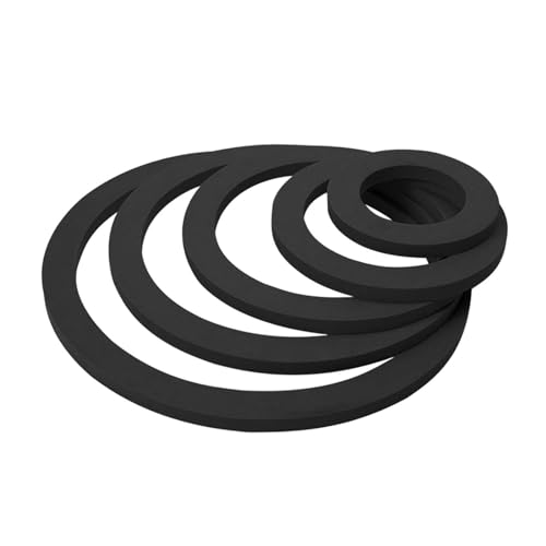 Aquarium Floating Plant Rings, Keep Food Plants in Place, 5 Sizes, Black