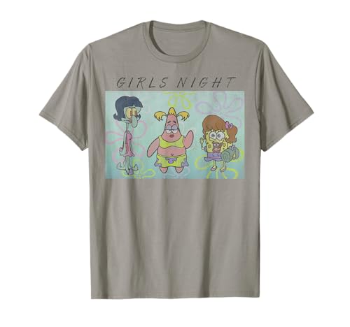 Patrick Squidward Girls Night Maglietta