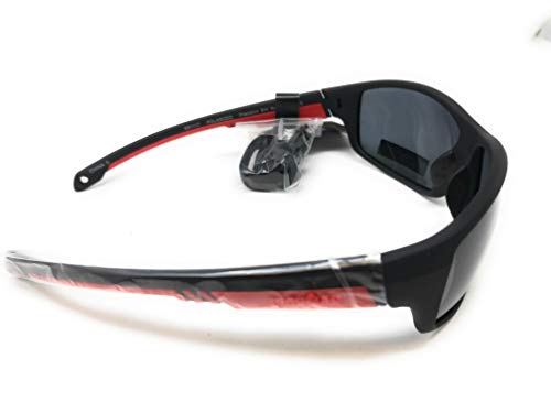 IRONMAN Men's Precision Sunglasses, Black, Wrap, 10238160.FWG2