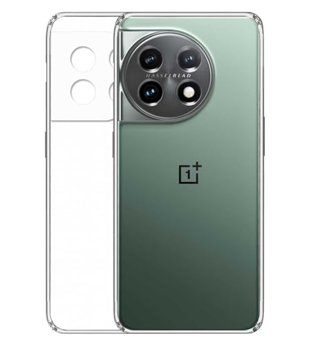 Image of Soft Silicone TPU Back Cover Compatible with OnePlus 11 5G / 1+11 5G, Transparent