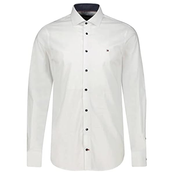 Tommy Hilfiger Camisa elástica de manga larga para hombre