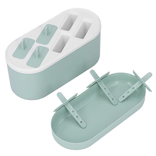 6 Hole Ice Cream Tools Ice Lolly Tools DIY Ice Cream Maker Tools Freeze Ice Pop Cube Household Ice Cream Making Tool Homemade Popsicle Molds for Home Kitchen Dessert Shop