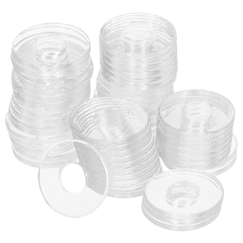 Baluue 500 Pezzi Rondelle in Vinile M4*10 * 1Mm Guarnizioni Piatte Rotonde per Viti Maniglie Porte Doccia Accessori Riparazione Guarnizioni Resistenti Isolamento Antivibrazione