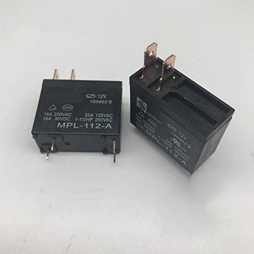 Relais OMIF S 112LM 12V 24V haute durabilité 20A, pack de 10 relais de puissance 4 broches