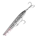 Stato: galleggiante ACTINPANT 1 pz 15 cm 40 g Big Game Artificiale Topwater Esca Dura Wobbler Galleggiante Esca da Pesca for Spigola Luccio Esca d\'Acqua Salata(RH1660A-3)