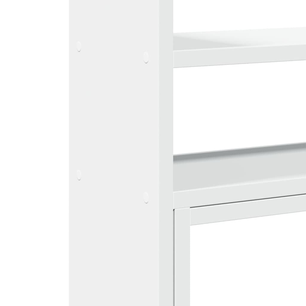 Organizer Scrivania Regolabile Bianco 40x17x41 cm in Truciolato,Organizer da Scrivania,Portaoggetti da Scrivania,Organizer da Scrivania-854760
