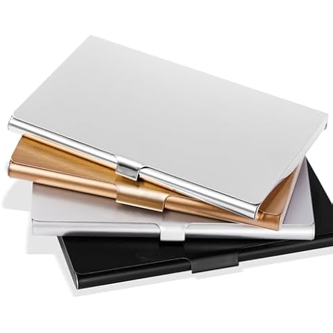 OKAMMY Stainless Steel Business Card Holder Cover