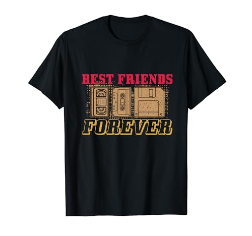 Perfetto per i fan del retr Best Friends Forever VHS - Cassetta in vinile anni \'80 Maglietta