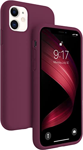 DIZORO Microfiber Candy Case for iPhone 11 6.1 inch, Red Wine Red - Image 2