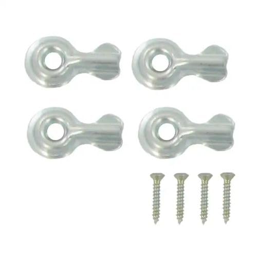 National Half Turn Buttons 1-1/4 Inch Zinc Plated Steel 4 Pack