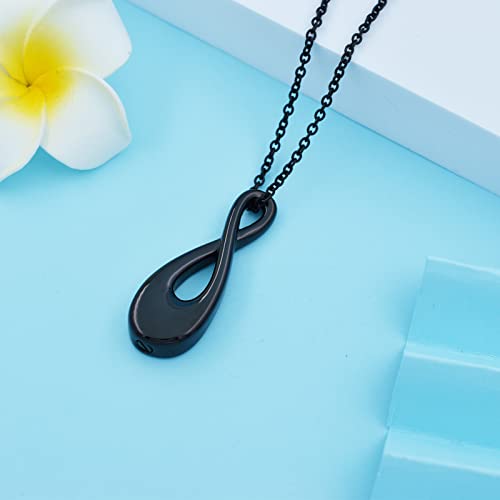 Infinity Memorial Urn Necklace for ashes Stainless Steel Infinite Love Cremation Jewelry Keepsake Urn Pendant Necklace for Loved One Ashes for Women Men2