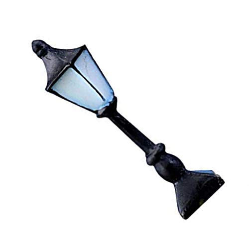 Preisvergleich Produktbild Pegcdu Mini Retro Straßenlaterne Nette Handgemalte Straßenlaterne Puppenhaus Miniatur Garden Ornament